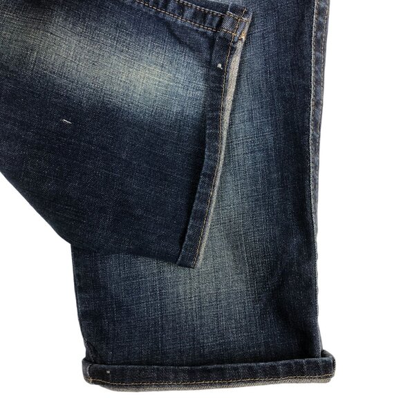 Calvin Klein Womens Denim Bermuda Shorts Size 8 Mid-Rise Casual Blue Stretchy - Picture 9 of 9